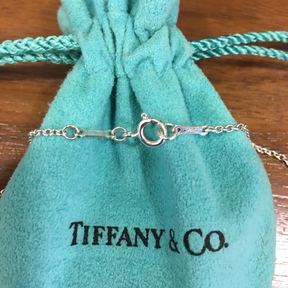 Auth. Tiffany & Co. Silver 3 Open Heart Necklace - Picture 2 of 7